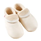 Babyslofjes leren slofjes en schoentje naturel Pololo
