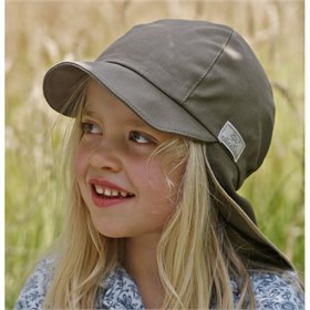 Petje UV factor 80 en 40  meisje en jongen Khaki Pickapooh