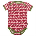 Romper korte mouw walvis Fuchsia Loud + Proud