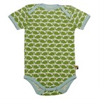 Romper korte mouw walvis Groen Loud + Proud