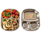 Ecolunchtray bord met vakjes rvs EcoLunchbox