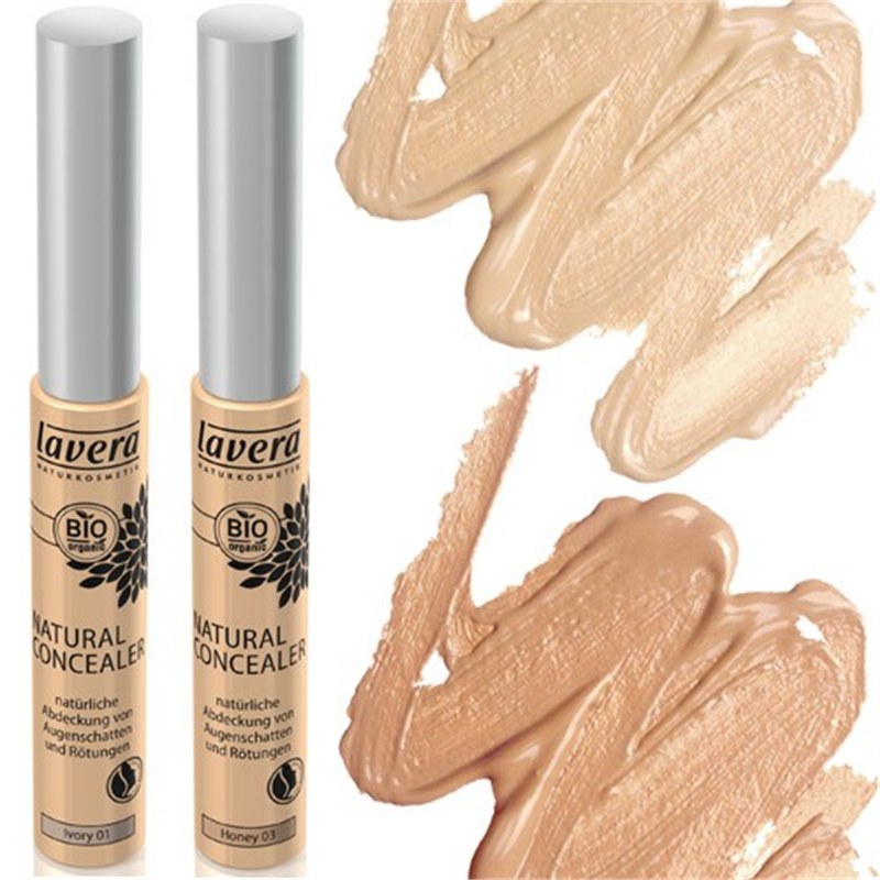 Natural Concealer Honey en Ivory Lavera natuurlijke ingrediënten