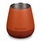 Gerecycled RVS Insulated Wine Tumbler 280 ml Rood mat Klean Kanteen