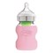 Siliconen beschermhoes voor Dr Browns brede hals fles 150 ml roze