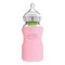 Siliconen beschermhoes voor Dr Browns brede hals fles 270 ml roze