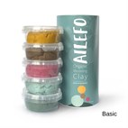 Natuurlijke klei 5 kleuren 800 gram met bio ingredienten Ailefo