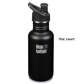 Bidon RVS 530 ml Classic Klean Kanteen Shale Black