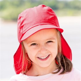 Petje nekbescherming UV factor 80 Rood Pickapooh