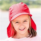 Petje nekbescherming UV factor 80 Rood Pickapooh