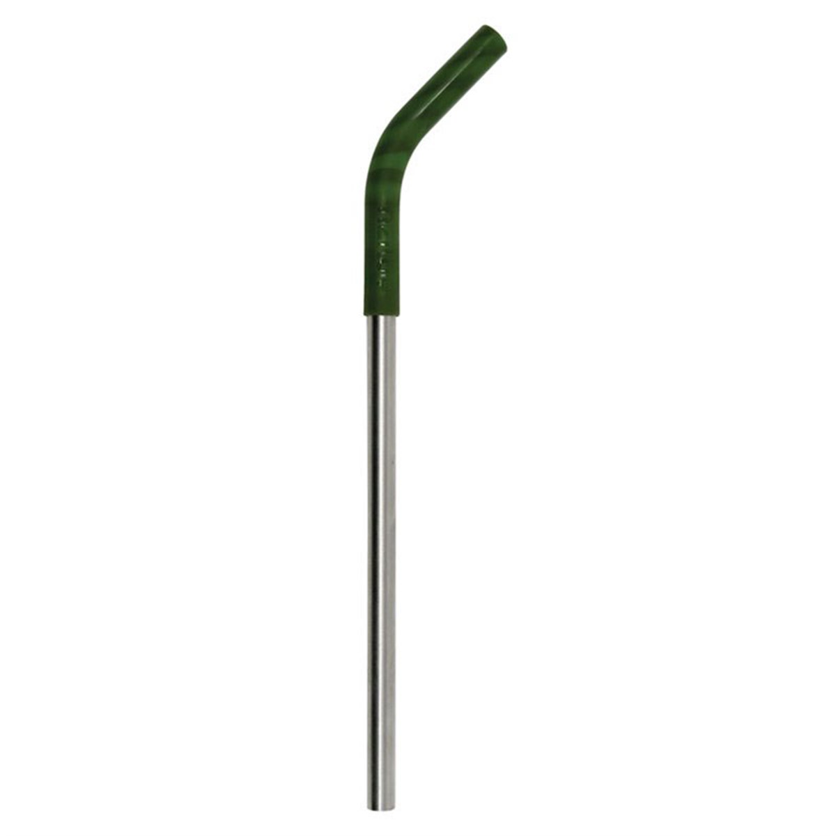 RVS Rietje met Siliconen Mondstuk 8 mm Legergroen Mizu | GreenJump.nl