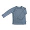 Overslagshirt Baby Lange Mouw Bio Wol en Zijde Popolini