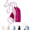 Wasbare tampon bio katoen 8 stuks Regular in met verschillende prints ImseVimse