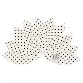 Herbruikbare labia pads bio katoen 10 stuks Black Dots ImseVimse