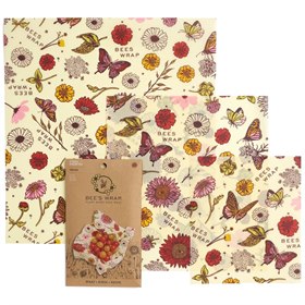 Vegan Bee's Wrap Herbruikbaar Set SML Meadow Magic Bee's Wrap