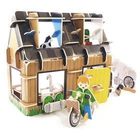 Image of 3D Eco Huis Speelgoed Bouwpakket