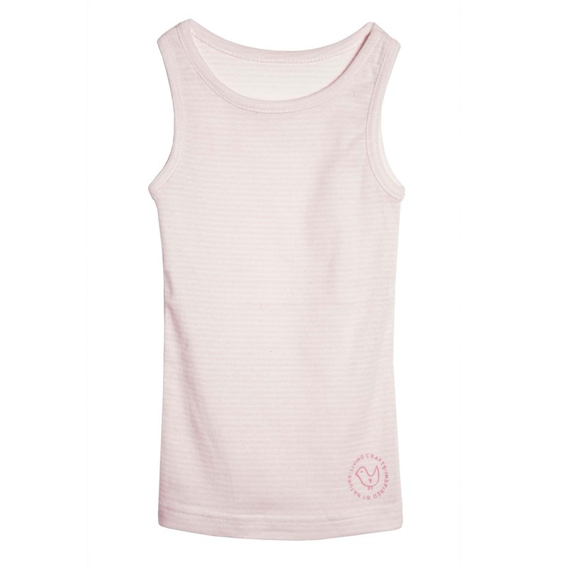 erectie een beetje hier Ondergoed bio katoenen hemd mt 110-116 meisje roze Living Crafts