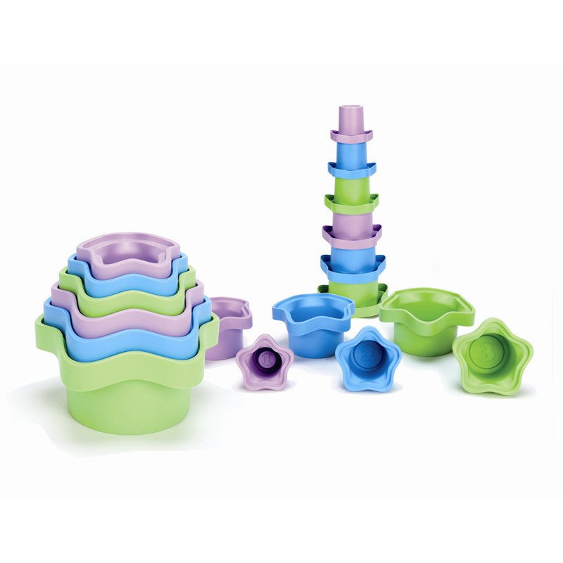 Imperial Verwant tarief Stapelbekers van Gerecycled Materiaal Green Toys Baby speelgoed