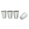 Stainless Steel Cups set van vier RVS drinkbekers A Slice of Green