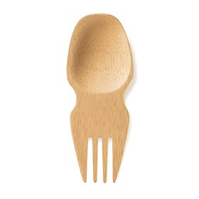 Image of Spork Bamboe Vork en Lepel Klein