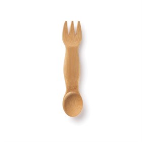 Bamboe spork lepel en vork Bambu