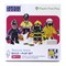 Beroepen bouwset voor kinderen miniatuur figuren Politie en brandweer Playpress Toys