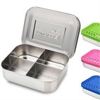 Lunchbots Medium Quad RVS Bentobox 4 Vaks 15x12x4 LunchBots