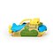 Blauw gele onderzeeboot van gerecyclede melkflessen Green Toys