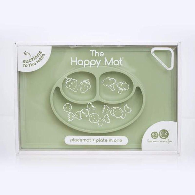 EZPZ Happy Mat Siliconen Bord en Placemat Ineen GreenJump.nl