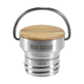 Klean Kanteen Lekvrije RVS Bamboe Dop Classic