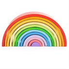 Houten stapel regenboog Groot BigJigs