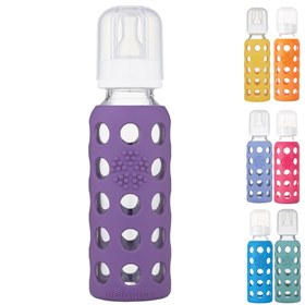 Babyfles glas met siliconen hoes 260 ml Lifefactory