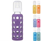 Babyfles glas met siliconen hoes 260 ml Lifefactory