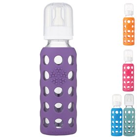 Babyfles Glas met Siliconen Hoes 260 ml Lifefactory