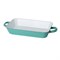 Emaille ovenschaal met handvat zeegroen 29x18x5 Riess