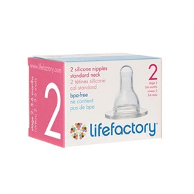 Spenen Lifefactory glazen fles Fase 2 Lifefactory