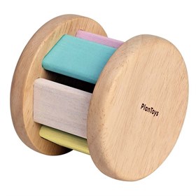 Image of Houten Rollende Rammelaar Pastel