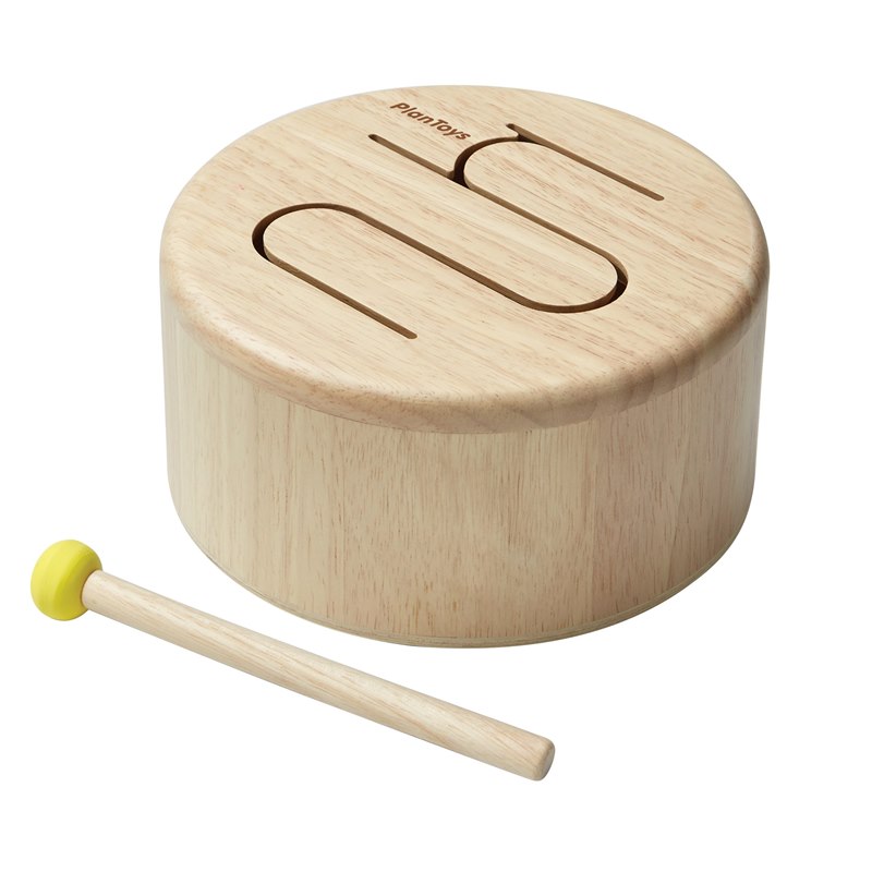 hangen Samuel Handboek Houten trommel naturel Plantoys muziekinstrument van van duurzaam hout