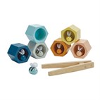 Bijenkorf Spel Rubberhout Pastel Plantoys