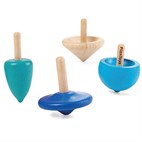 4 Tollen van rubberhout Plantoys