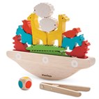 Balans spel boot spel rubberhout Plantoys