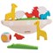 Kinderspeelgoed balans spel boot met dieren van duurzaam hout