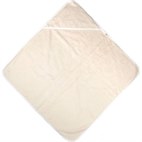 Baby handdoek met capuchon van biolokatoen Ecru 100x100 Popolini