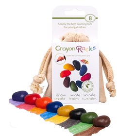 Soja krijtjes met 8 verschillende kleuren Naturel Crayon Rocks