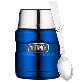 Lekdichte King thermos food jar 450 ml Blauw Thermos