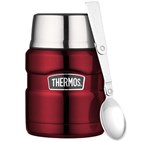 Lekdichte King thermos food jar 450 ml Rood Thermos