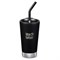 Tumbler 16 oz Shale Black Matte Klean Kanteen geïsoleerde rietjesbeker