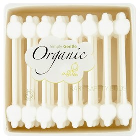 56 wattenstaafjes baby  biokatoen zonder plastic Simply Gentle