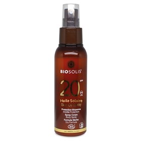 Zonnebrand Oliespray SPF20 Nano-vrij 100 ml Biosolis