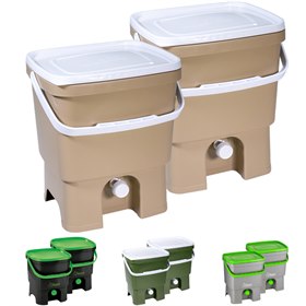 Bokashi composteer fermenteer lekdichte keukenemmer 2 Bokashi