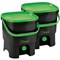 Bokashi 2x composteer fermenteer lekdichte keukenemmer verminder GFT-afval Bokashi